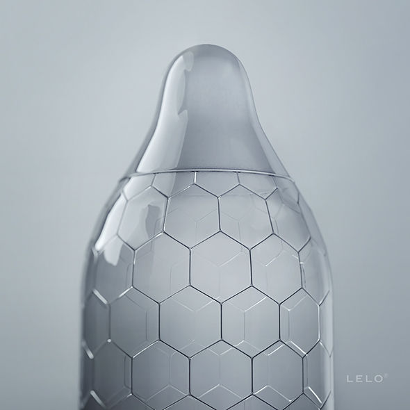 LELO - BOITE CONDOM HEX 3 UNITÉS