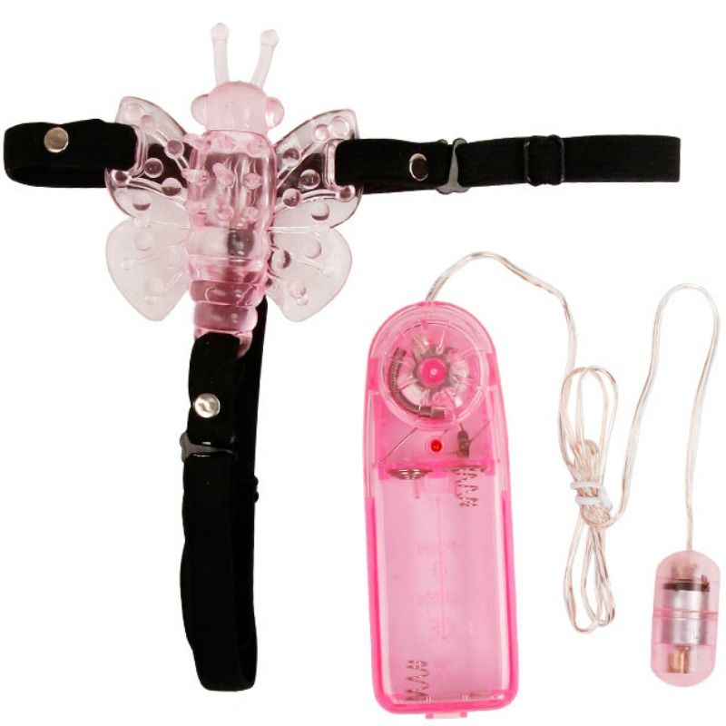 BAILE - HARNESS WITH MULTI-SPEED VIBRATING BUTTERFLY