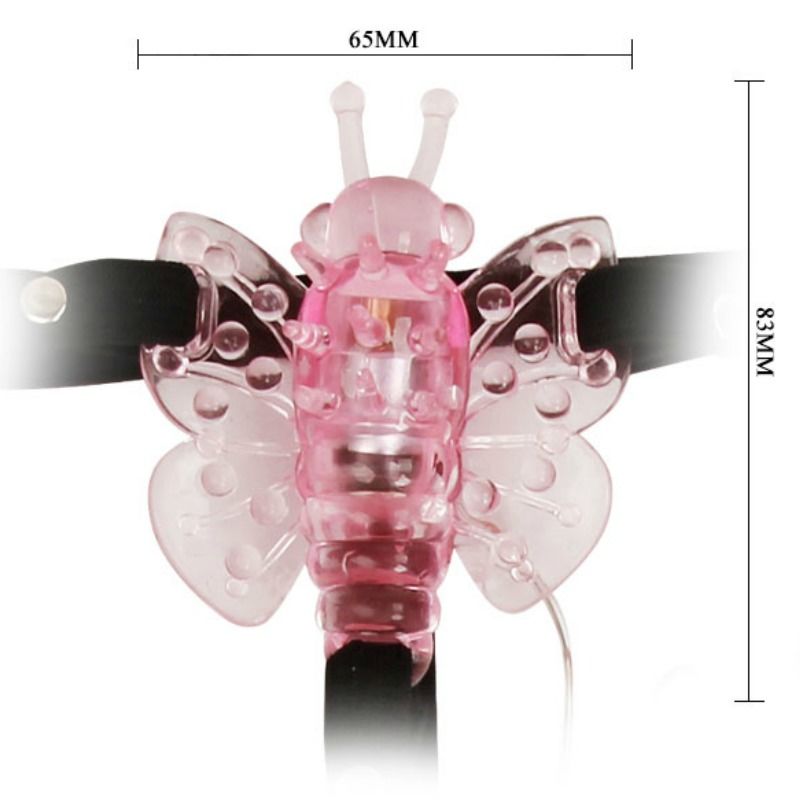 BAILE - HARNESS WITH MULTI-SPEED VIBRATING BUTTERFLY