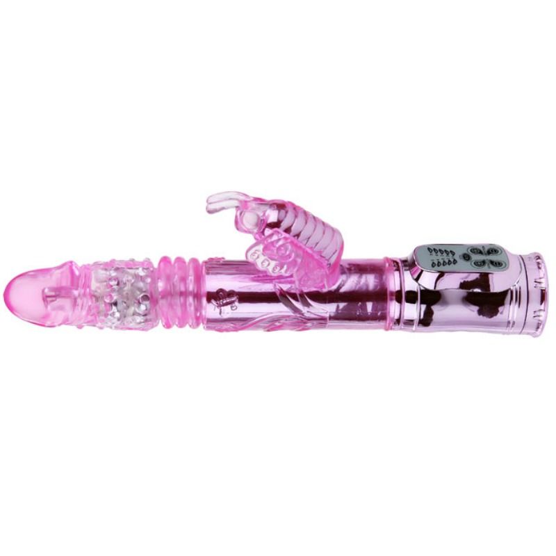 BAILE - VIBRATEUR RECHARGEABLE AVEC STIMULATEUR PAPILLON DE ROTATION ET DE POUSSÉE