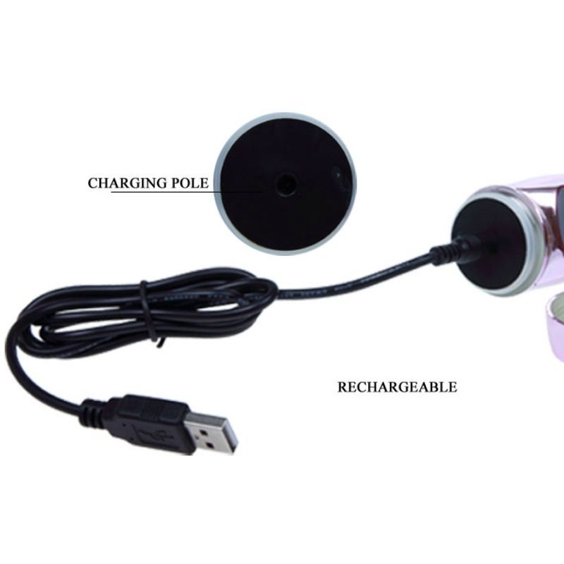 BAILE - VIBRATEUR RECHARGEABLE AVEC STIMULATEUR PAPILLON DE ROTATION ET DE POUSSÉE