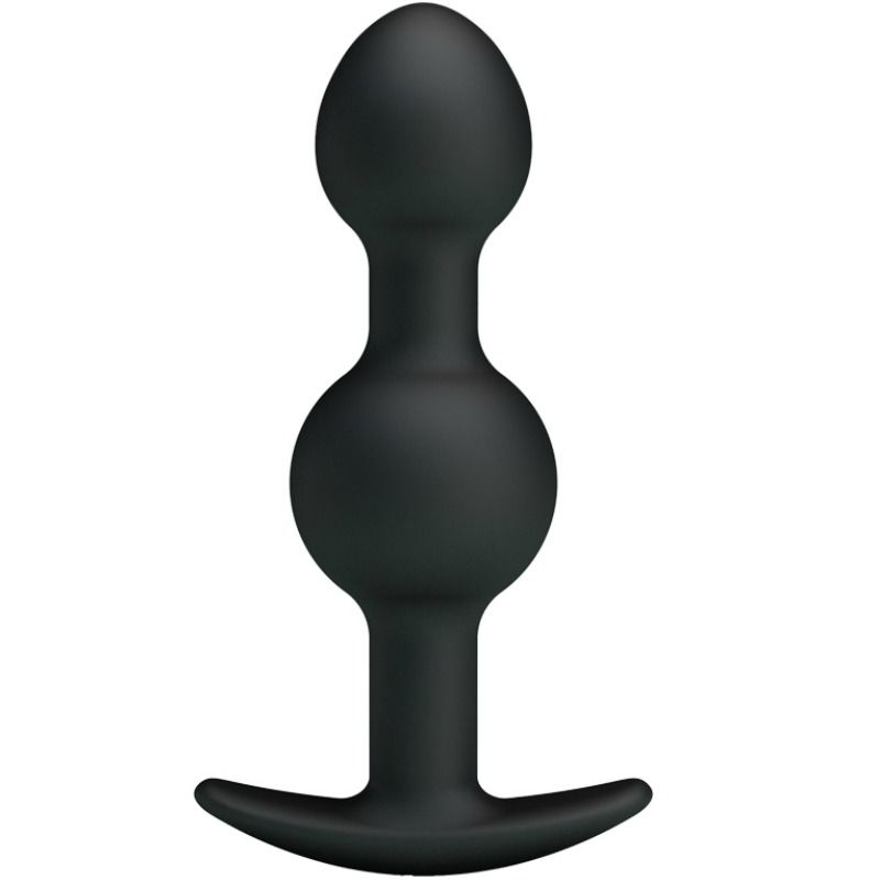 PRETTY LOVE - BALLES ANAL EN SILICONE POUR STIMULATION SPÉCIALE 10,3 CM NOIRES