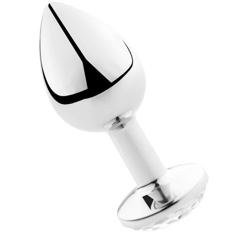 SECRETPLAY - PLUG ANAL EN ALUMINIUM TRANSPARENT 7CM 