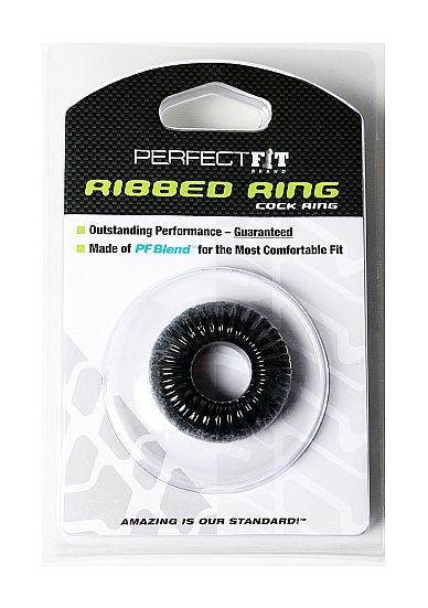 PERFECT FIT BRAND - RIBBED RING NERO