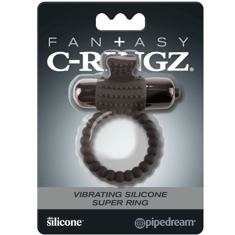 FANTASY C-RINGZ - ANELLO VIBRANTE IN SILICONE NERO