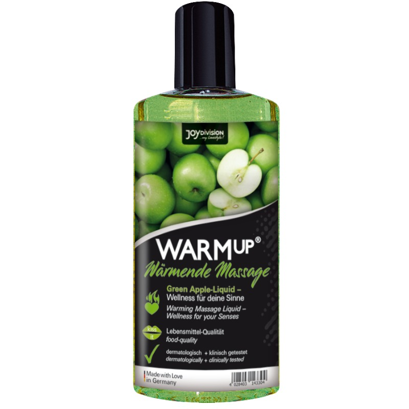 JOYDIVISION WARMUP - GREEN APPLE WARMING MASSAGE OIL - 150 ML