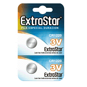 EXTRASTAR - PACCO BATTERIE CR1220 3V 2