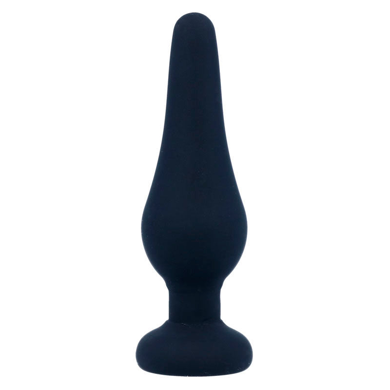 INTENSE - PIPO S BLACK SILICONE 9.8 CM BUTT PLUG