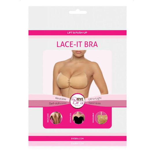 BYE-BRA - LACE-IT VALORIZZAZIONE PUSH-UP BEIGE COPPA D