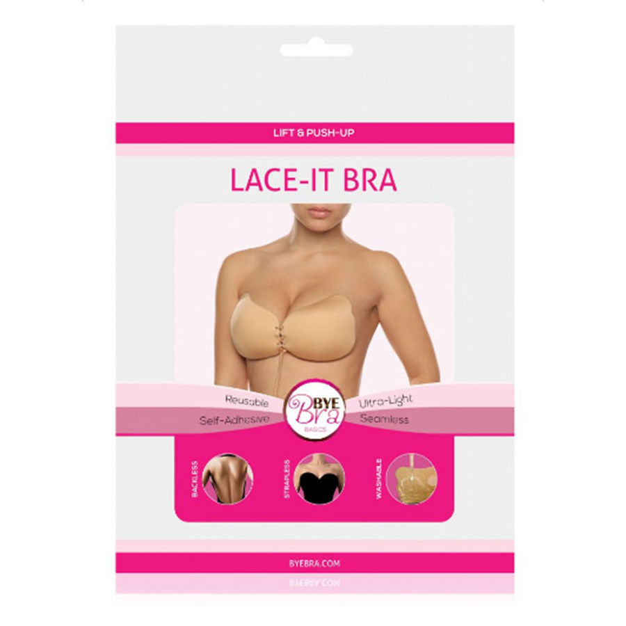 BYE-BRA - LACE-IT ENHANCEMENT PUSH-UP BLACK CUP D