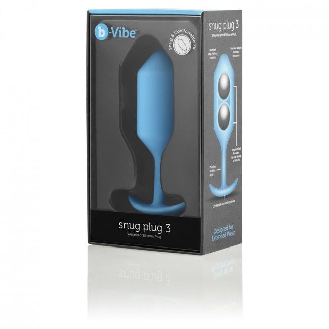 B-VIBE - PLUG ANALE SNUG 3 BLU CIELO