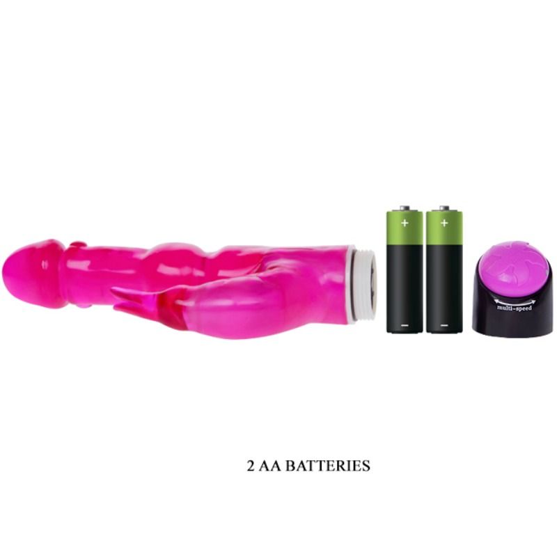 BAILE - WAVES OF PLEASURE FANTASY VIBRATOR WITH RABBIT 23 CM