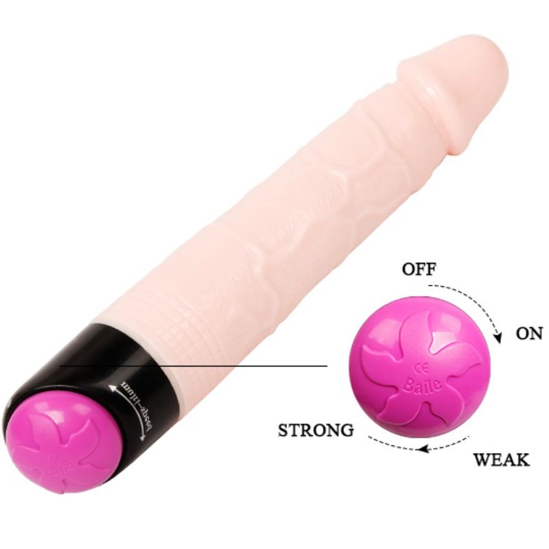 BAILE - VIBRATION ET ROTATION SEXUELLE COLORÉE 24 CM