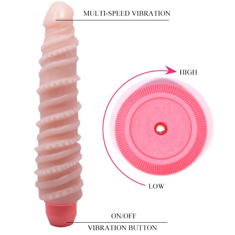 BAILE - VIBRATEUR SENSUEL À SPIRALE FLEXI VIBE 19,5 CM