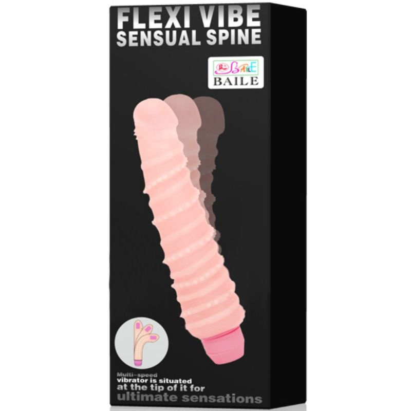 BAILE - VIBRATEUR SENSUEL À SPIRALE FLEXI VIBE 19,5 CM