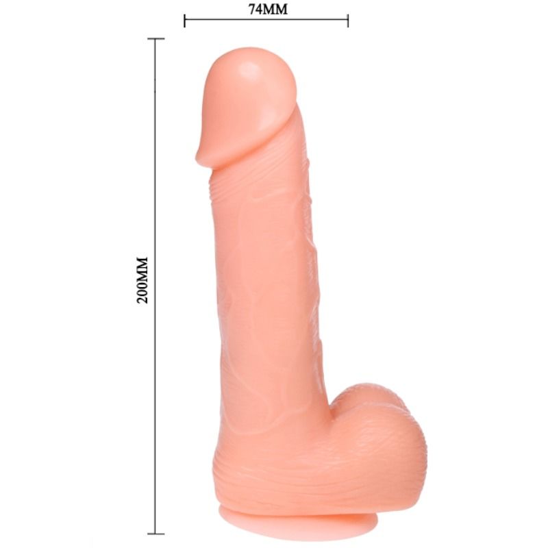 BAILE - DILDO DONG REALISTICO VIBRAZIONE E ROTAZIONE 20 CM