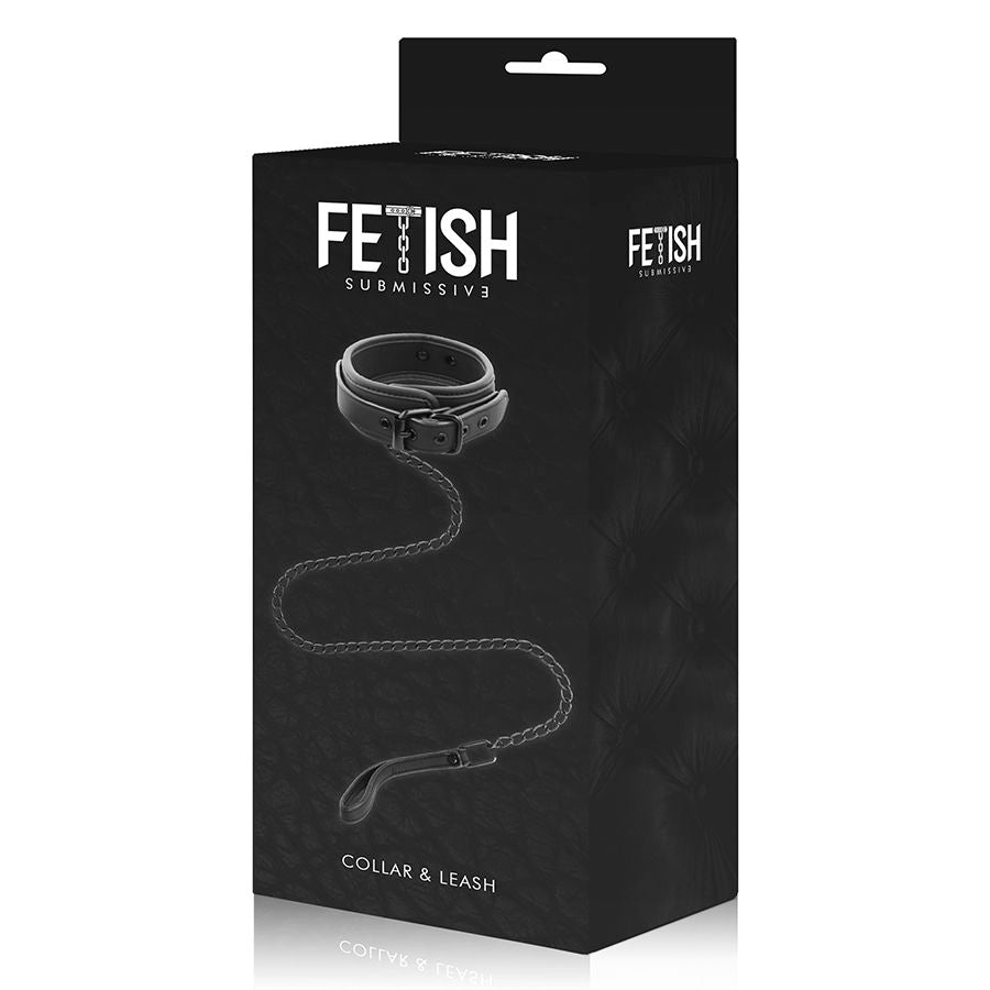 FETISH SUBMISSIVE - COLLIER CHAÎNE AVEC DOUBLURE EN NOPRÈNE