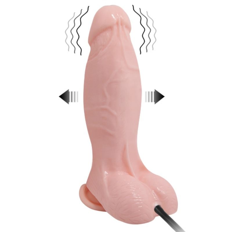 BAILE - DILDO VIBRANTE E GONFIABILE REALISTICO 18.8 CM