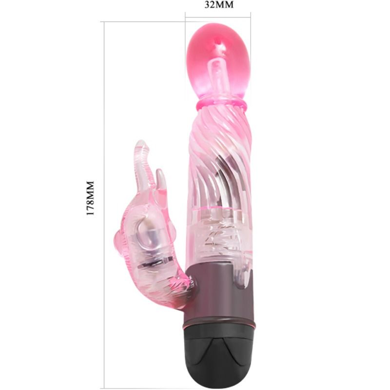 BAILE - TREAT YOURSELF TO A LOVER'S TYPE OF VIBRATOR WITH PINK RABBIT 10 MODES