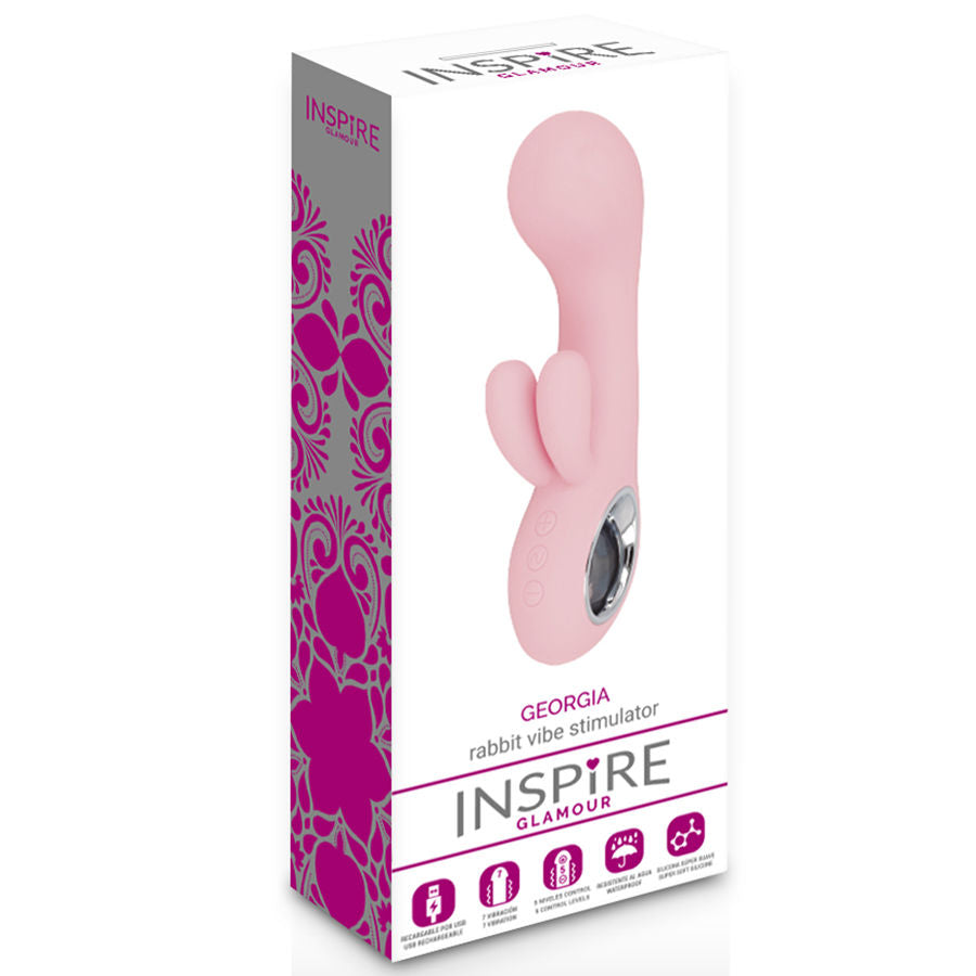 INSPIRE GLAMOUR - VIBRATEUR ROSE GEORGIA