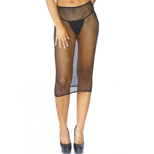 LEG AVENUE - MULTIDRESS EN MAILLE CRISTALLISÉE NOIRE