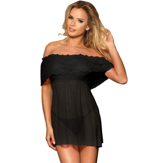 SUBBLIME - DRESSES ABITO CORTO + PERIZOMA NERO S / M