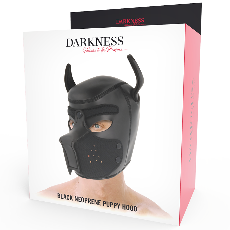 DARKNESS - MASCHERA PER CANI IN NEOPRENE CON MUSEROLA RIMOVIBILE M