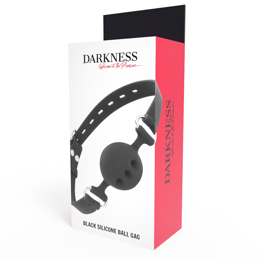 DARKNESS - BAVOIR EN SILICONE RESPIRANT NOIR