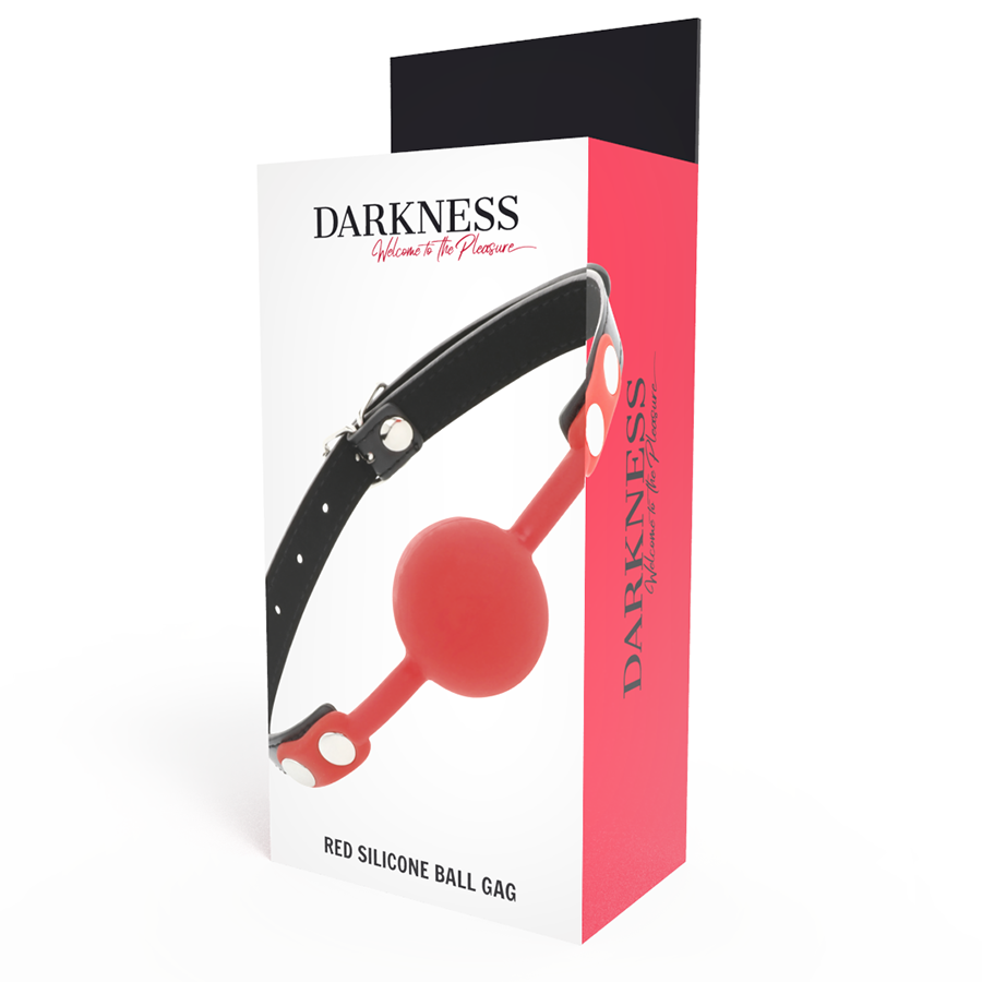 DARKNESS - BAVOIR EN SILICONE ROUGE