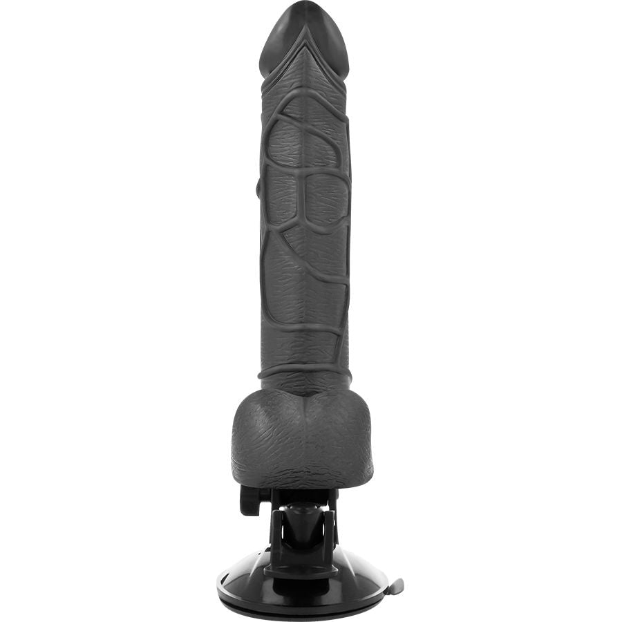 BASECOCK - VIBRATEUR RÉALISTE TÉLÉCOMMANDE NATUREL AVEC TESTICULES 19,5 CM -O- 4 CM