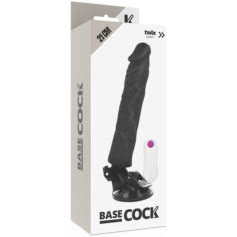 BASECOCK - VIBRATORE REALISTICO TELECOMANDO NATURALE 21 CM -O- 4 CM