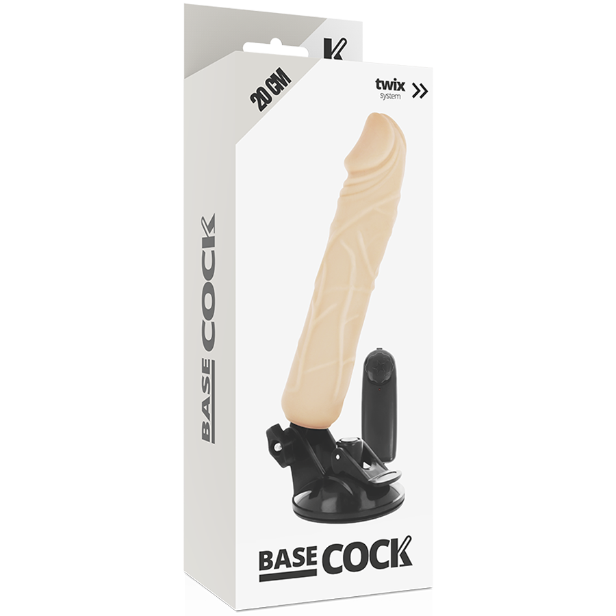 BASECOCK - VIBRATEUR TÉLÉCOMMANDE NATUREL RÉALISTE 20 CM -OU- 4 CM