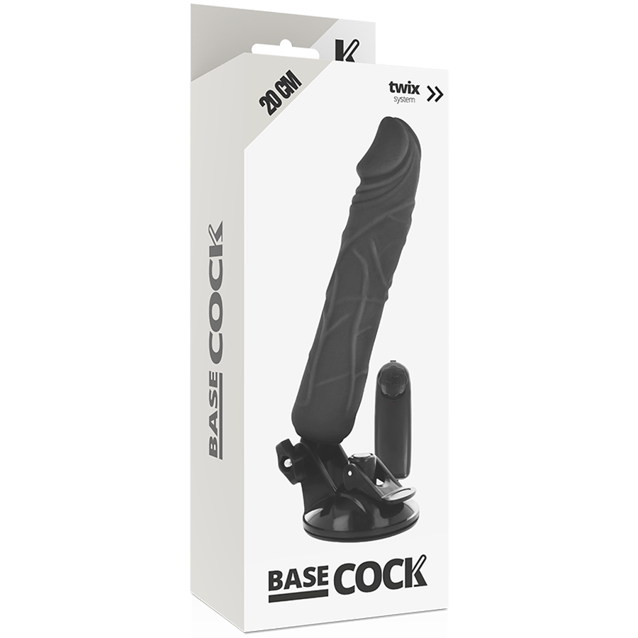 BASECOCK - VIBRATEUR TÉLÉCOMMANDE NATUREL RÉALISTE 20 CM -OU- 4 CM