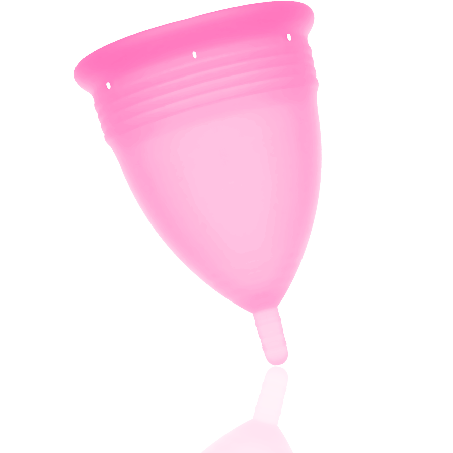 STERCUP - COPPA MESTRUALE IN SILICONE FDA ROSA - TAGLIA L