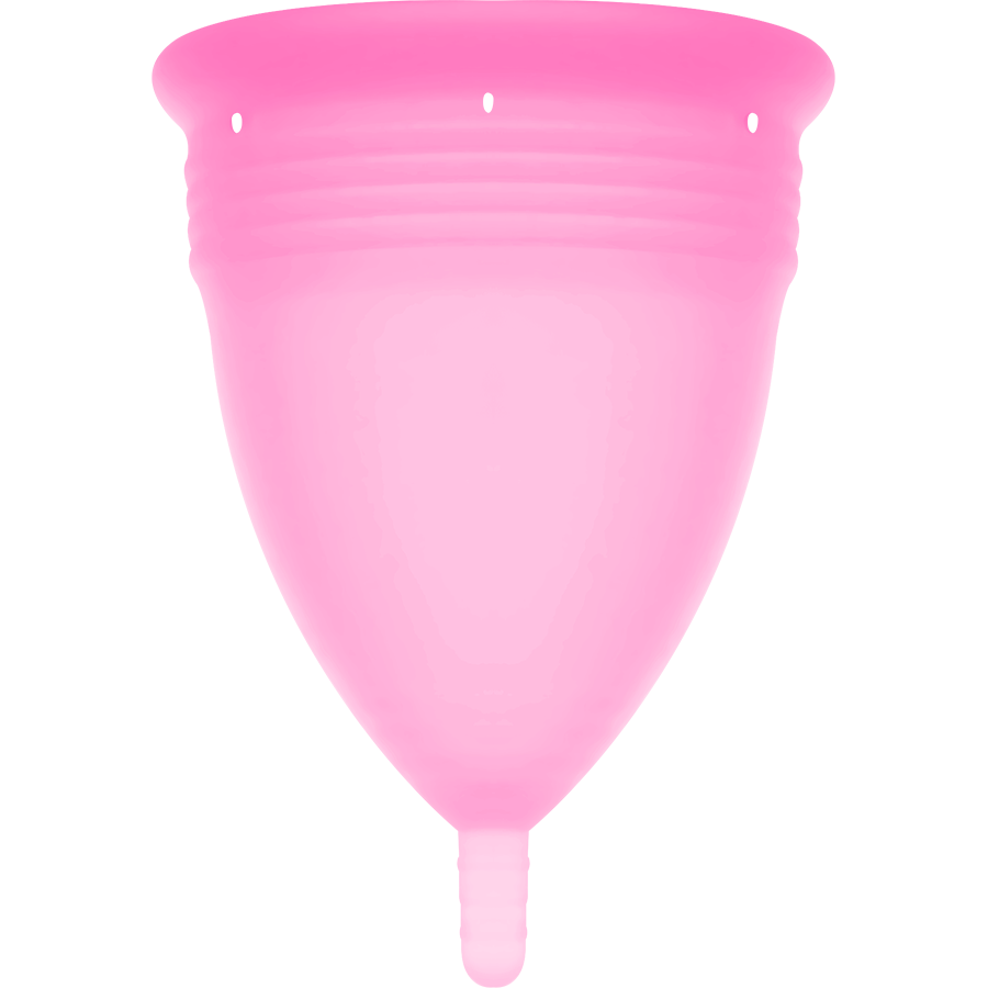 STERCUP - COPPA MESTRUALE IN SILICONE FDA ROSA - TAGLIA L