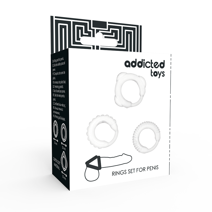 ADDICTED TOYS - SET C-RING TRASPARENTE