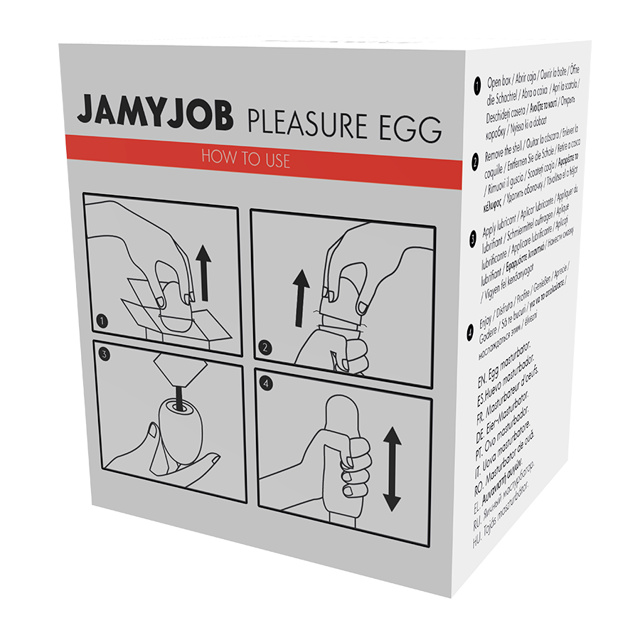 JAMYJOB - EGG MASTURBATOR EDIZIONE ROSSA DISCRETT