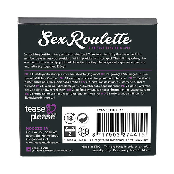 TEASE &amp; PLEASE - SEX ROULETTE KAMASUTRA