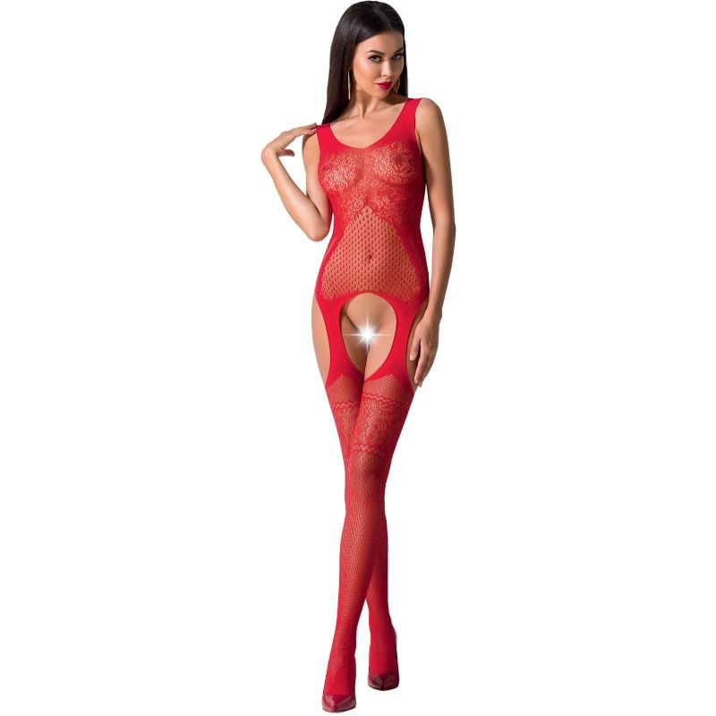 PASSION -E DONNA BS061 BODYSTOCKING NERO TAGLIA UNICA