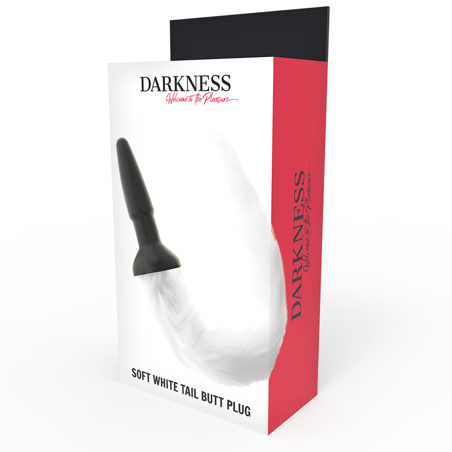 DARKNESS - PLUG ANALE IN SILICONE CON CODA BIANCA