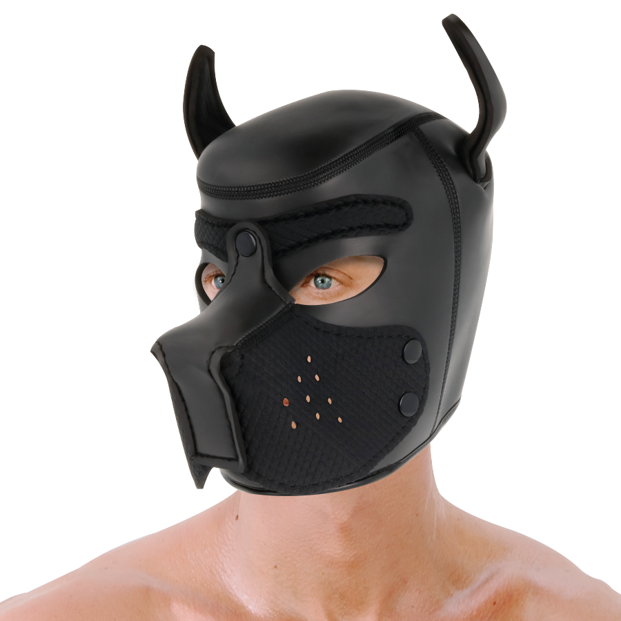 DARKNESS - MASCHERA PER CANI IN NEOPRENE CON MUSERELLA RIMOVIBILE L