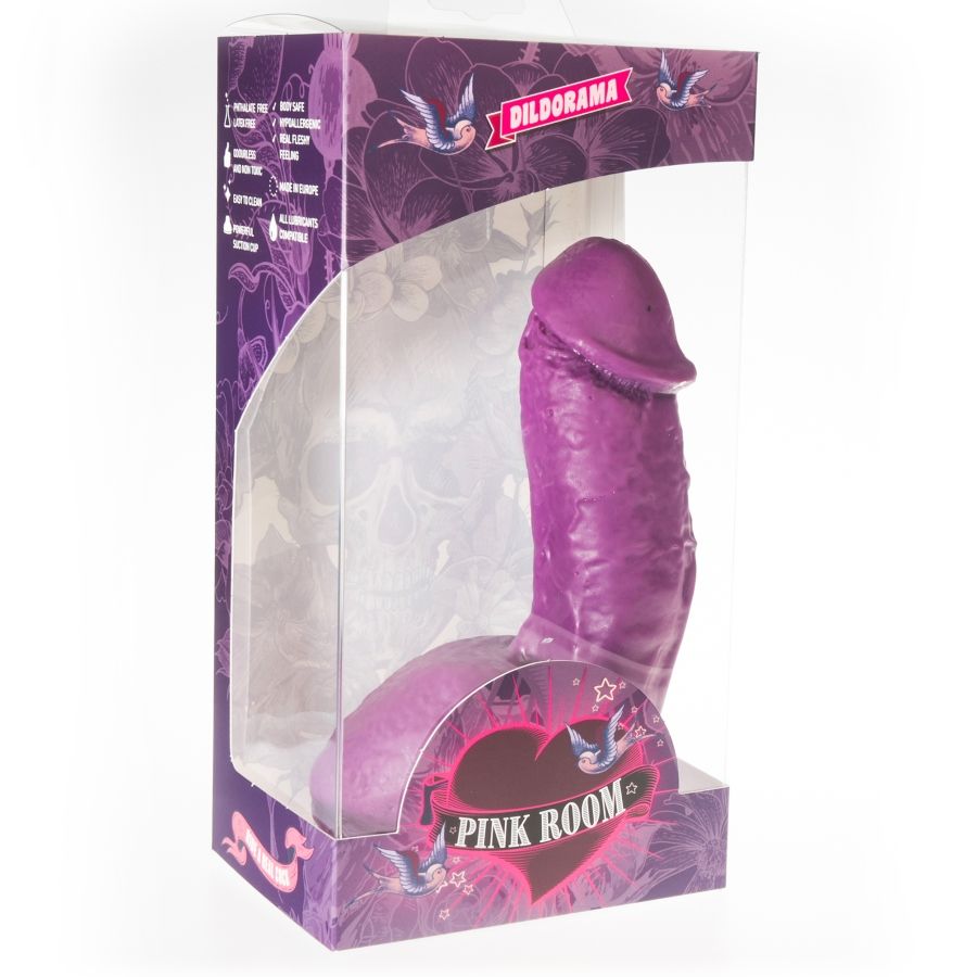 CHAMBRE ROSE - GODE VIOLET RÉALISTE ELIAN 17,5 CM