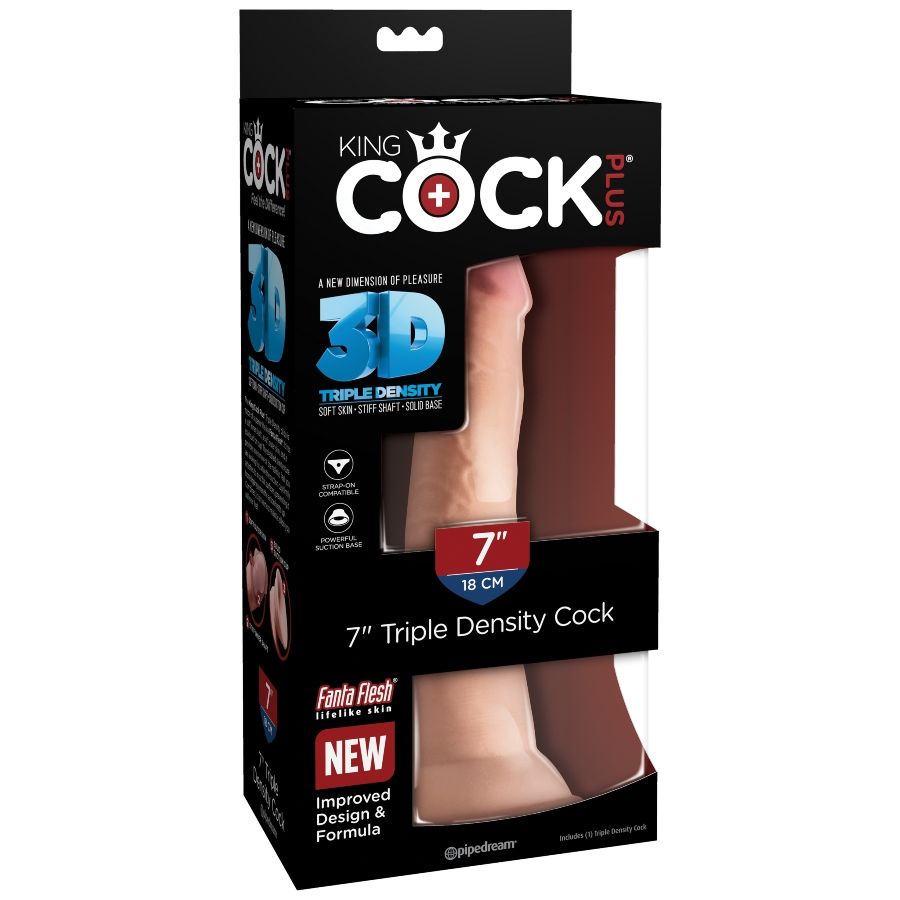 KING COCK - GODE TRIPLE DENSITE 18 CM