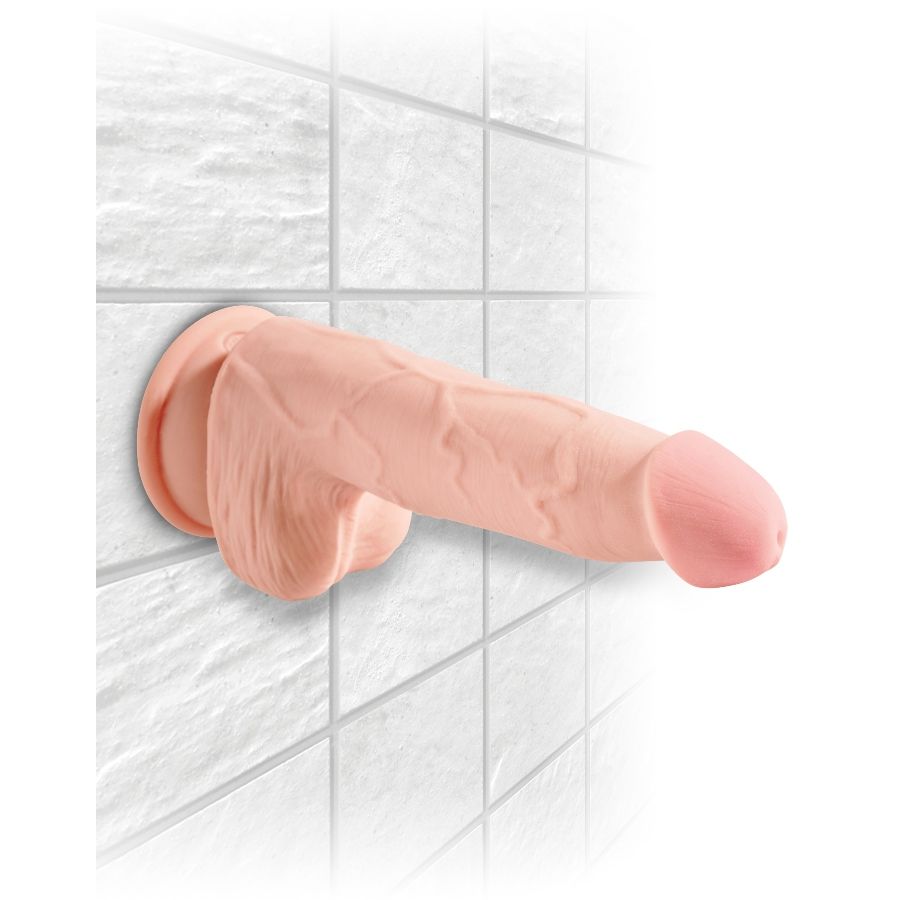 KING COCK - GODE TRIPLE DENSIT 13 CM AVEC TESTICULES