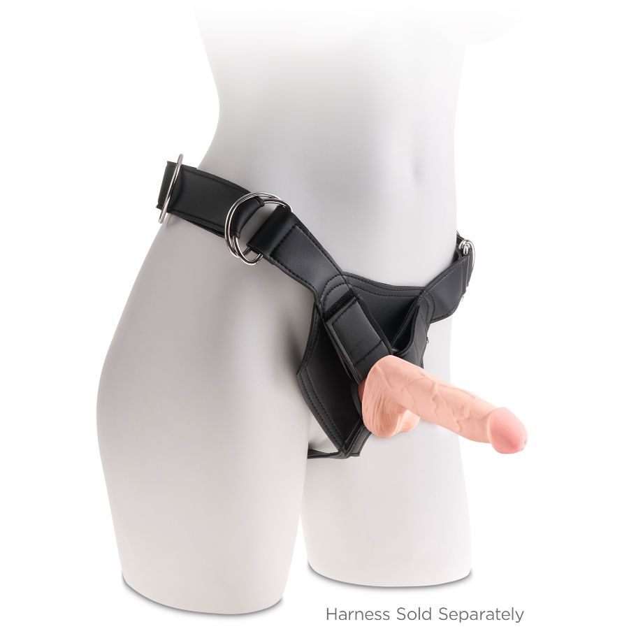 KING COCK - GODE TRIPLE DENSIT 13 CM AVEC TESTICULES