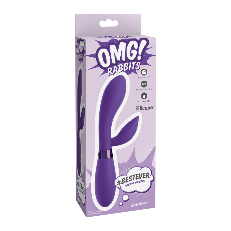 OMG - VIBRATEUR BESTEVER EN SILICONE LILAS