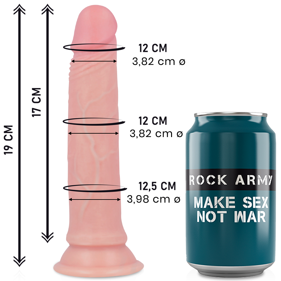 ROCKARMY - SILICONE LIQUIDE PREMIUM AVENGER RÉALISTE 19 CM -O- 3,98 CM