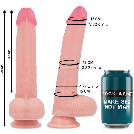 ROCKARMY - SILICONE LIQUIDE PREMIUM RÉALISTE KINGCOBRA 24 CM -O- 4,77 CM
