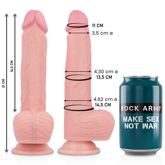 ROCKARMY - GODE EN SILICONE LIQUIDE SPITFIRE PREMIUM 21 CM -O- 4,62 CM