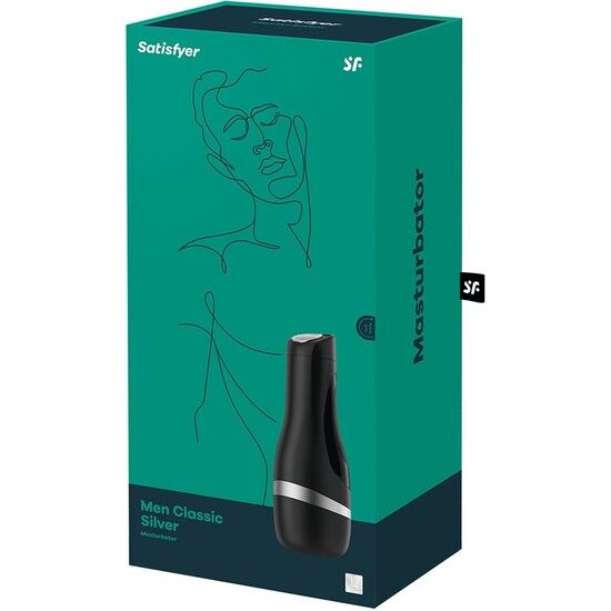 SATISFYER - CLASSIC SILVER MASTURBATOR FOR MEN